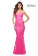 Picture of: Neon Pink Long Sequin Strapless Gown with Sweetheart Top in Neon Pink, Style: 30698, Main Picture