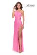 Picture of: One Shoulder Sequin Dress with Circle Cut Out in Neon in Neon Pink, Style: 31213, Main Picture