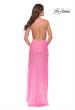 Picture of: Ruched Sequin Prom Dress with High Side Slit in Neon Pink, Style: 31405, Detail Picture 8