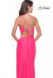Picture of: One Shoulder Dress with Side Cut Out and Unique Back in Bright Colors in Neon Pink, Style: 31443, Detail Picture 8