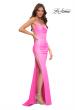 Picture of: Trendy Neon Prom Dress with High Side Slit in Pink, Style: 30603, Detail Picture 2