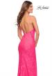 Picture of: Gorgeous Neon Pink Tulle and Lace Mermaid Gown in Neon Pink, Style: 30676, Detail Picture 2