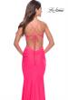 Picture of: Prom Dress with Cut Out Sides and Low Open Back in Neon in Neon Pink, Style: 31428, Detail Picture 2