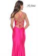 Picture of: Knot Detail Jersey Dress with Cut Out in Neon Pink, Style: 31575, Detail Picture 2