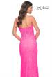 Picture of: Stretch Lace Prom Dress with Boning Detail on Bodice in Pink, Style: 32423, Detail Picture 2