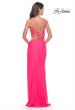 Picture of: One Shoulder Dress with Side Cut Out and Unique Back in Bright Colors in Neon Pink, Style: 31443, Detail Picture 3