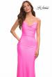 Picture of: Trendy Neon Prom Dress with High Side Slit in Pink, Style: 30603, Detail Picture 7