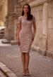 Picture of: Short Sleeve Below the Knee Lace Dress, Style: 29930, Main Picture