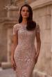 Picture of: Short Sleeve Below the Knee Lace Dress, Style: 29930, Detail Picture 1