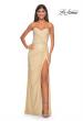Picture of: Strapless Fitted Rhinestone Embellished Gown with Knot Detail in Nude, Style: 32175, Detail Picture 8
