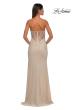 Picture of: Strapless Net Jersey Prom Dress with Unique Rhinestones in Nude, Style: 32774, Detail Picture 8