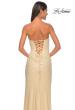 Picture of: Strapless Fitted Rhinestone Embellished Gown with Knot Detail in Nude, Style: 32175, Detail Picture 10