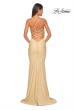 Picture of: Neon Ruched Jersey Dress with Rhinestone Mesh Draped Top in Nude, Style: 32320, Detail Picture 12