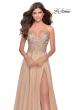 Picture of: A-line Gown with Sheer Floral Embellished Bodice in Nude, Style: 28543, Detail Picture 1