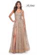Picture of: Gorgeous Sequin Beaded Floral A-Line Tulle Dress in Nude, Style: 32052, Detail Picture 1