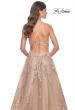 Picture of: Gorgeous Sequin Beaded Floral A-Line Tulle Dress in Nude, Style: 32052, Detail Picture 2