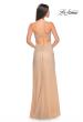 Picture of: Rhinestone Embellished Fitted Dress with Illusion Bustier Top in Nude, Style: 32435, Detail Picture 2
