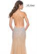 Picture of: Stunning Rhinestone Embellished Fitted Tulle Dress in Nude, Style: 32007, Detail Picture 4