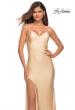 Picture of: Rhinestone Strap Simple Long Jersey Dress in Nude, Style: 30435, Detail Picture 5