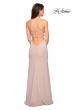 Picture of: Simple Long Prom Dress with Strappy Beaded Back in Nude, Style: 27089, Detail Picture 2
