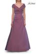 Picture of: Off-the-Shoulder Stretch Taffeta A-Line Gown in Orchid, Style: 33446, Detail Picture 11