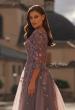 Picture of: A-line Tulle Mother of the Bride Dress with Gorgeous Beaded Lace in Orchid, Style: 32538, Detail Picture 1