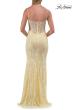 Picture of: Lace Fitted Gown with Sheer Bodice and Spaghetti Straps in Pale Yelllow, Style: 33485, Detail Picture 16