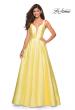 Picture of: A Line Sweetheart Prom Dress with Pockets in Pale Yellow, Style: 26768, Main Picture