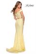 Picture of: Two Piece Off the Shoulder Sequin Lace Prom Dress in Pale Yellow, Style: 28565, Main Picture