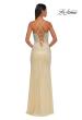 Picture of: Long Prom Dress Embellished with Rhinestones and Open Back in Pale Yellow, Style: 32547, Detail Picture 8