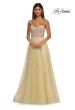 Picture of: Cute A-line Prom Dress with Pearl and Rhinestone Tulle in Pale Yellow, Style: 32644, Detail Picture 8