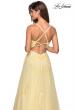 Picture of: Floor Length Tulle Ball Gown with Lace Accents in Pale Yellow, Style: 27441, Detail Picture 10