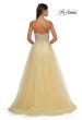 Picture of: Lace and Tulle A-line Prom Dress with High Slit in Pale Yellow, Style: 32646, Detail Picture 10