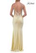 Picture of: Rhinestone Lace Illusion Gown with Low Back in Pale Yellow, Style: 33731, Detail Picture 12