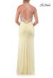 Picture of: Embroidered Corset Gown with Sheer Bodice and High Slit in Pale Yellow, Style: 33783, Detail Picture 16
