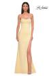 Picture of: Jersey Strapless Dress with Sweetheart Rhinestone Lined Neckline in Pale Yellow, Style 32829, Detail Picture 22