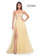 Picture of: Sweetheart Strapless Gown with Beautiful Lace Applique in Pale Yellow, Style: 32082, Detail Picture 2