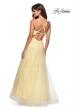 Picture of: Floor Length Tulle Ball Gown with Lace Accents in Pale Yellow, Style: 27441, Detail Picture 5