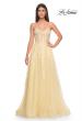 Picture of: Sweetheart Strapless Gown with Beautiful Lace Applique in Pale Yellow, Style: 32082, Detail Picture 7
