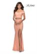 Picture of: Two Piece Off the Shoulder Sequin Lace Prom Dress in Peach, Style: 28565, Detail Picture 4