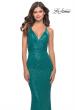 Picture of: Simple Line Sequin Dress with Lace Up Back in Peacock, Style: 31362, Main Picture