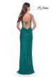 Picture of: Ruched Sequin Dress with Open Tie Back in Peacock, Style: 31583, Back Picture
