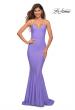 Picture of: Rhinestone Diamond Strap Chic Jersey Dress in Periwinkle, Main Picture