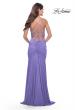 Picture of: Long Jersey Versatile Dress with Ruched Zipper in Periwinkle, Style: 31331, Detail Picture 10