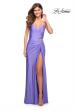 Picture of: Prom Dress with Cut Outs at Hip and High Slit in Periwinkle, Style: 30726, Detail Picture 14