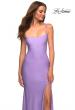 Picture of: Long Prom Dress in Luxurious Jersey with Slit in Purple, Style: 30436, Detail Picture 2