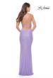Picture of: Simple Line Sequin Dress with Lace Up Back in Periwinkle, Style: 31362, Detail Picture 2