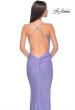 Picture of: Chic Soft Sequin Stretch Dress with Open Back in Periwinkle, Style: 31429, Detail Picture 6