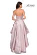 Picture of: Metallic High-Low Strapless Dress with Pockets in Pink, Style: 27783, Back Picture