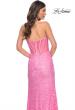 Picture of: Stretch Lace Dress with Bustier Bodice and Illusion Back in Pink, Style: 32298, Back Picture